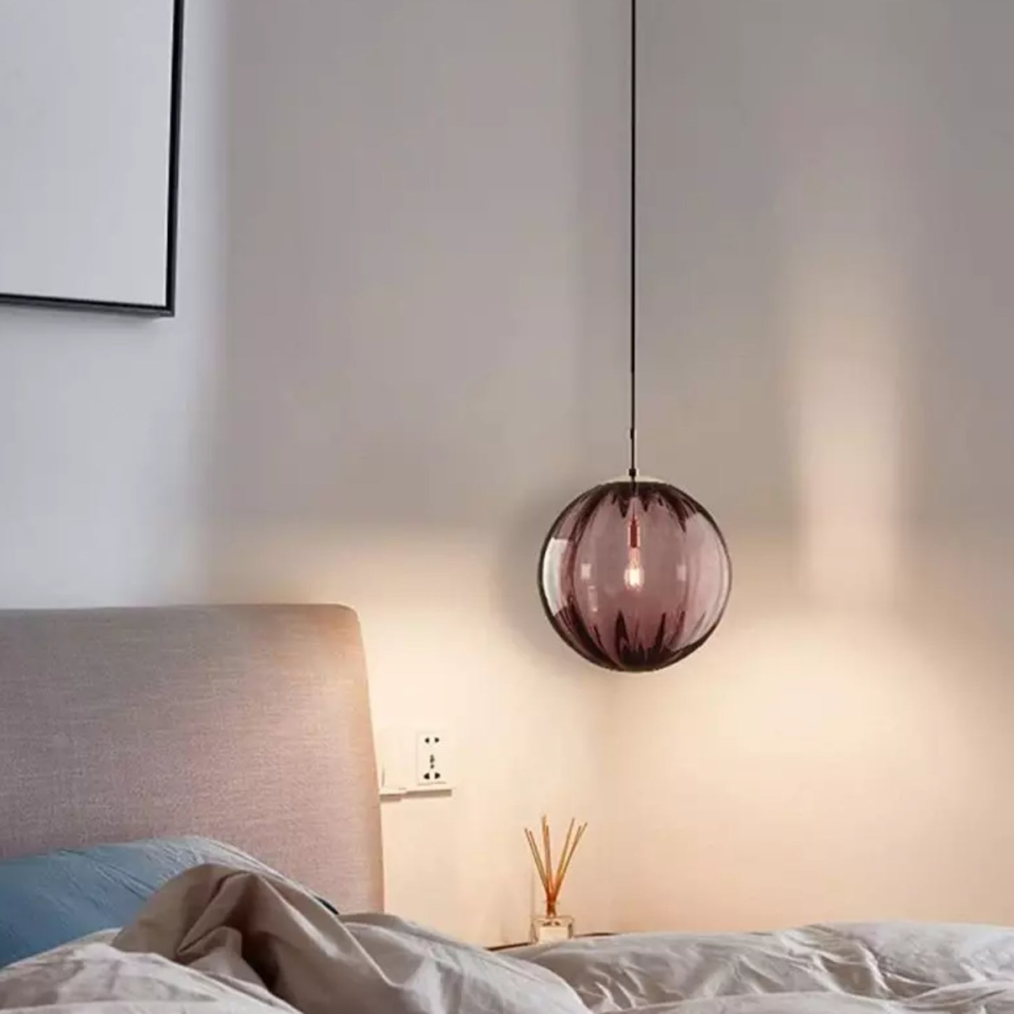 Octavia Gemstone Tones Glass Pleated Pendant Light scene8.webp__PID:9906bd33-dbe2-49fc-a8b5-a7d7e4105b19