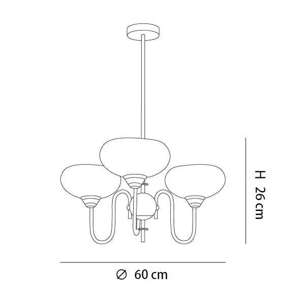 Lampada da soffitto in vetro a bolle bianco crema Luna - 3 dimensioni.webp__PID:73924689-74d4-434a-8bfa-b6b539b8f9e8