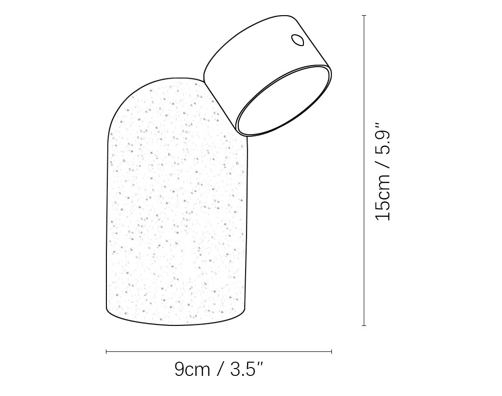 Travertijn Capsule Stone Tafellamp