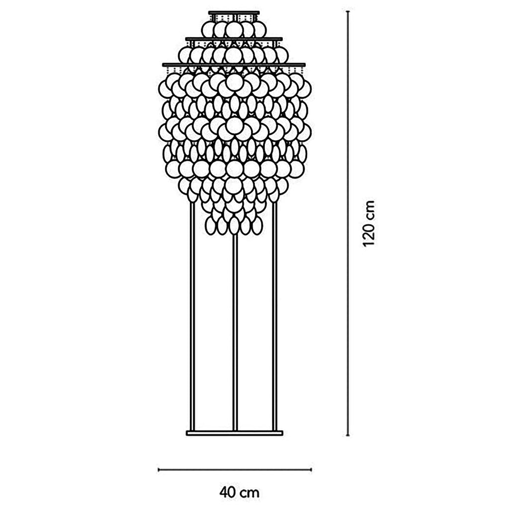 Schelp vloerlamp