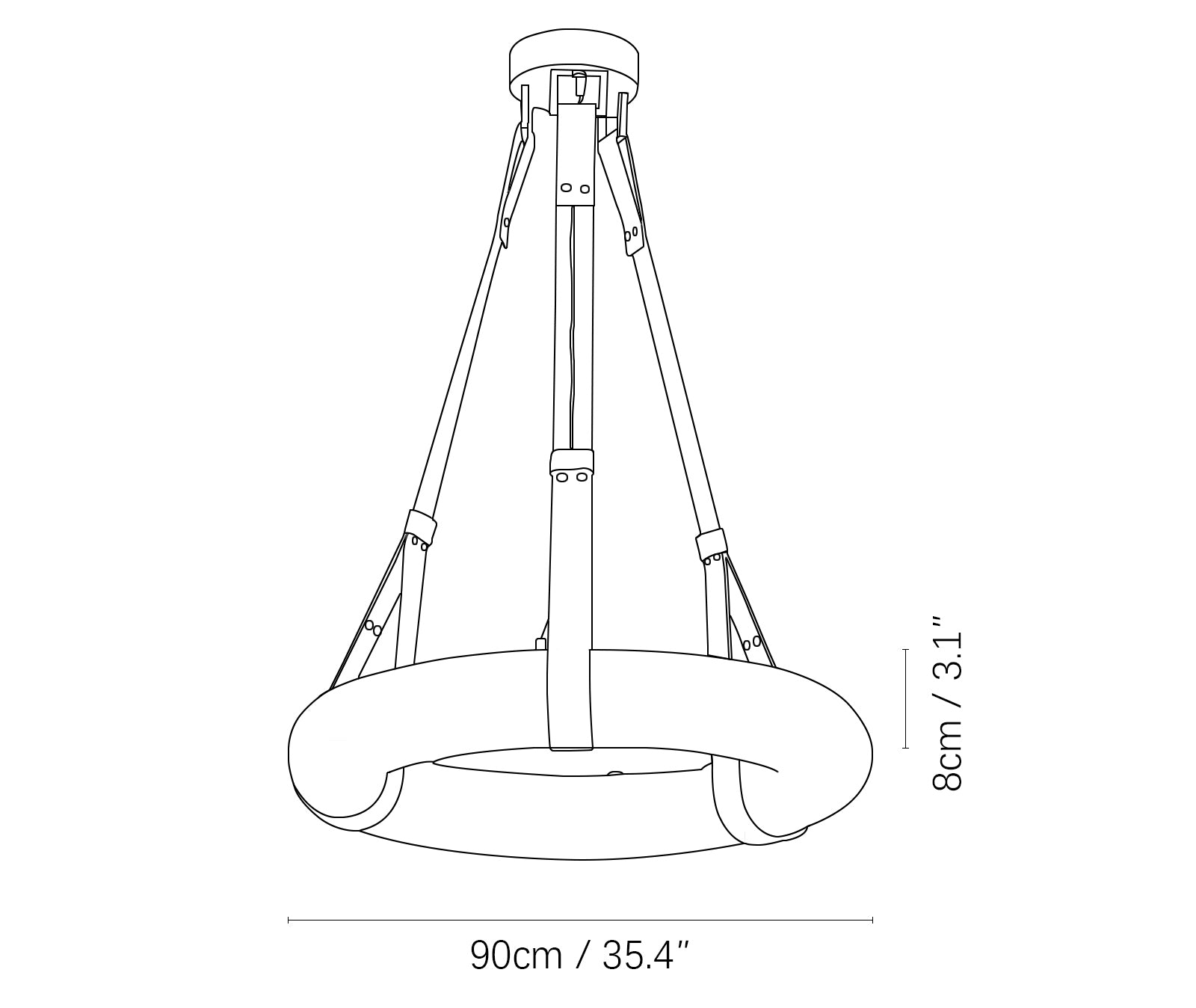 Suspension Oslo Alabaster B