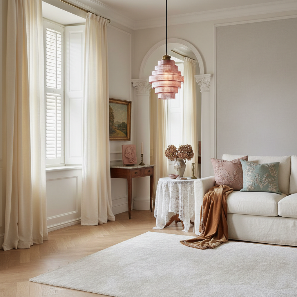 Lampada a sospensione vintage in vetro colorato a strisce.webp__PID:7aa9cc5d-b08e-496d-b9cb-d70868d13df3