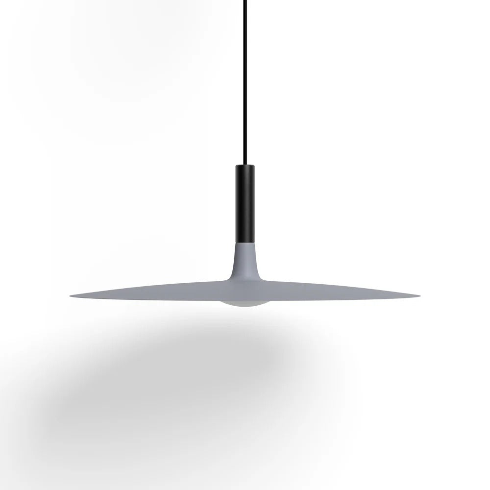 Lampada a sospensione minimalista Morandi Metal Disc grigio.webp__PID:06c2d794-1b24-4c47-89e9-a88edb57fce5